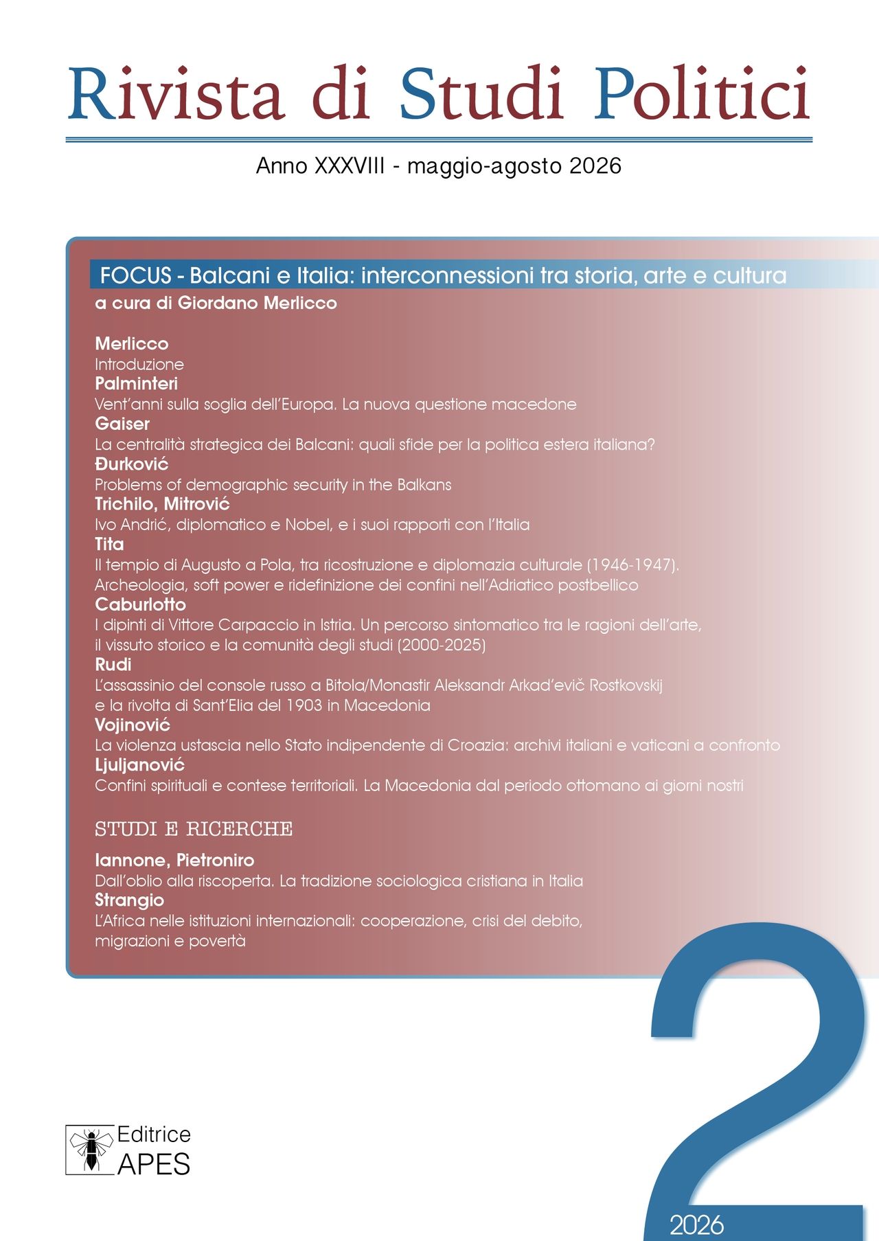 Copertina numero rivista